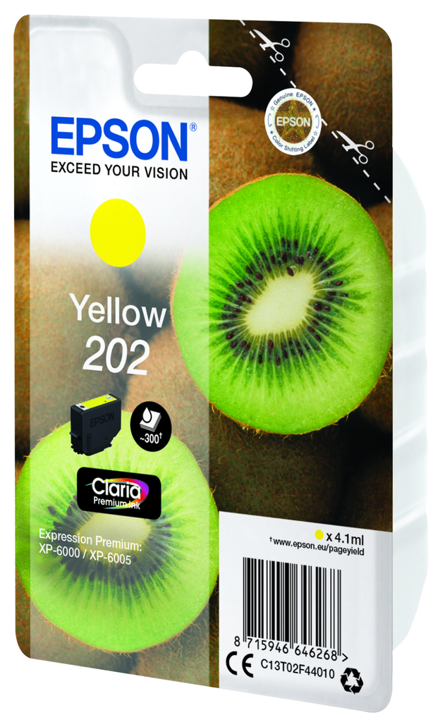 [C13T02F44010] Epson 202 / C13T02F44010 yellow ink cartridge, 300 pages