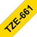 Brother TZe-661 / TZE661 laminated tape, black on yellow, 36 mm x 8 m