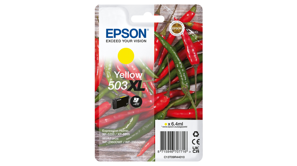 [C13T09R44010] Cartouche d'encre Epson 503XL / C13T09R44010 jaune XL, 503 pages