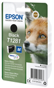 Epson T1281 / C13T12814012 black ink cartridge, 185 pages