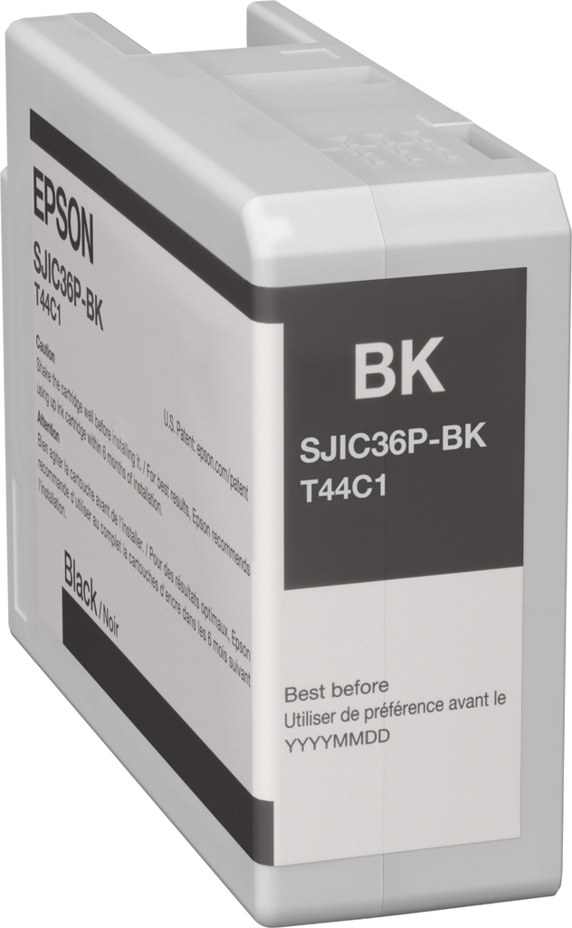 Epson SJIC36PK / C13T44C140 black ink cartridge, 80 ml