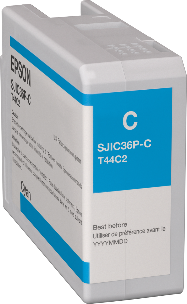Epson SJIC36PC / C13T44C240 cyan ink cartridge, 80 ml