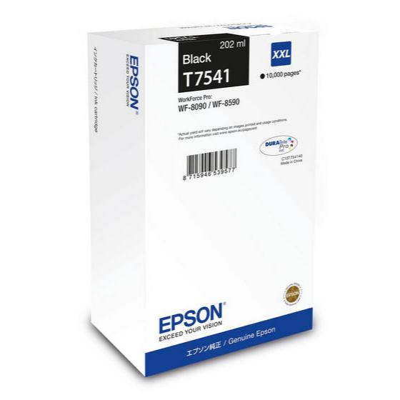 Cartouche d'encre Epson T7541 / C13T75414N noire XXL, 10 000 pages