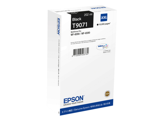 Tintenpatrone Epson T9071N / C13T90714N Schwarz XXL, 10.000 Seiten