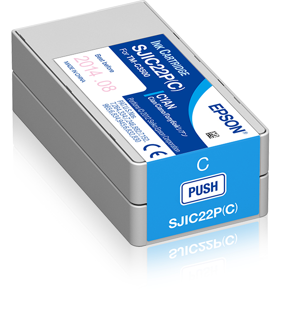 Cartouche d'encre Epson SJIC22PC / C33S020602 cyan, 325 ml