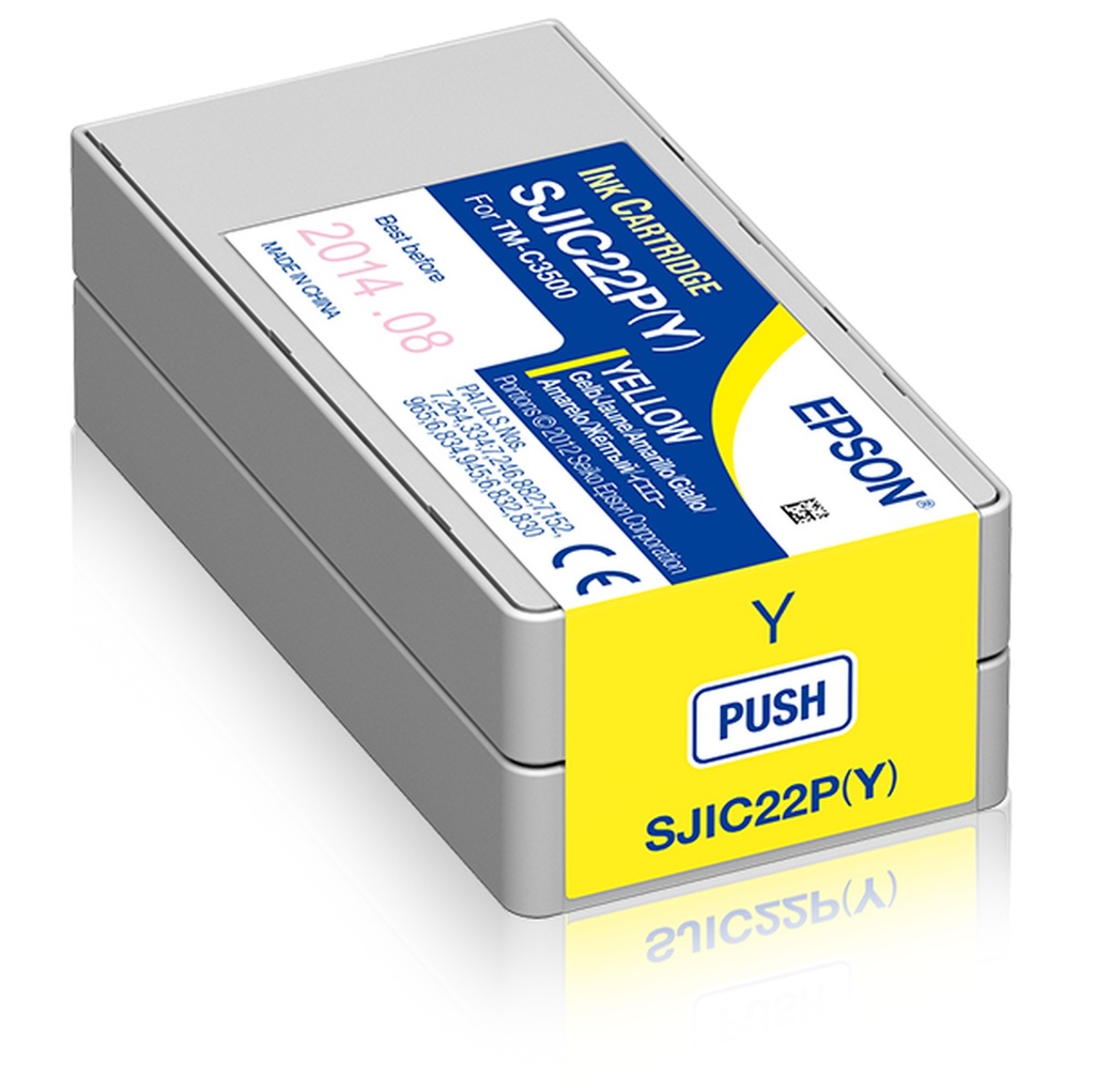 Epson SJIC22PY / C33S020604 yellow ink cartridge, 325 ml