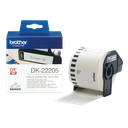 Brother DK-22205 / DK22205 continuous paper roll, black on white, 62 mm x 30.48 m