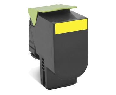 Toner Lexmark 702Y / 70C20Y0 Gelb, 1.000 Seiten