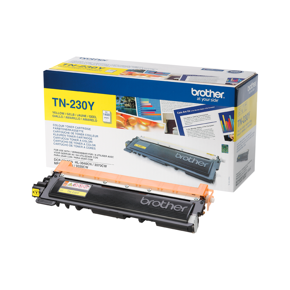 Brother Toner TN-230Y / TN230Y Gelb, 1.400 Seiten