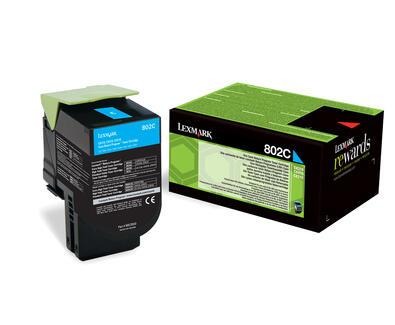 Toner Lexmark 802C / 80C20C0 cyan, 1 000 pages