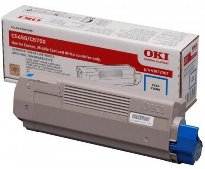 [43872307] OKI 43872307 cyan toner, 2,000 pages
