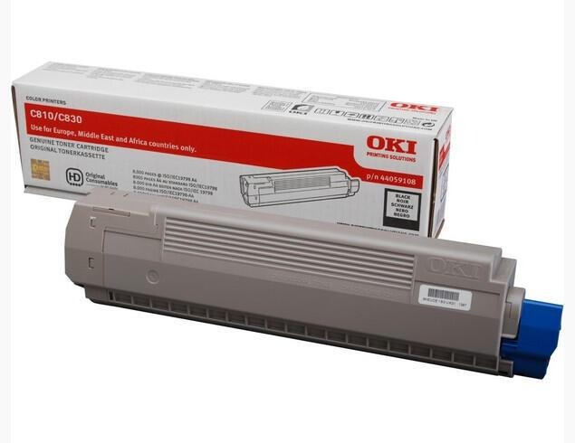 [44059108] OKI 44059108 black toner, 8,000 pages