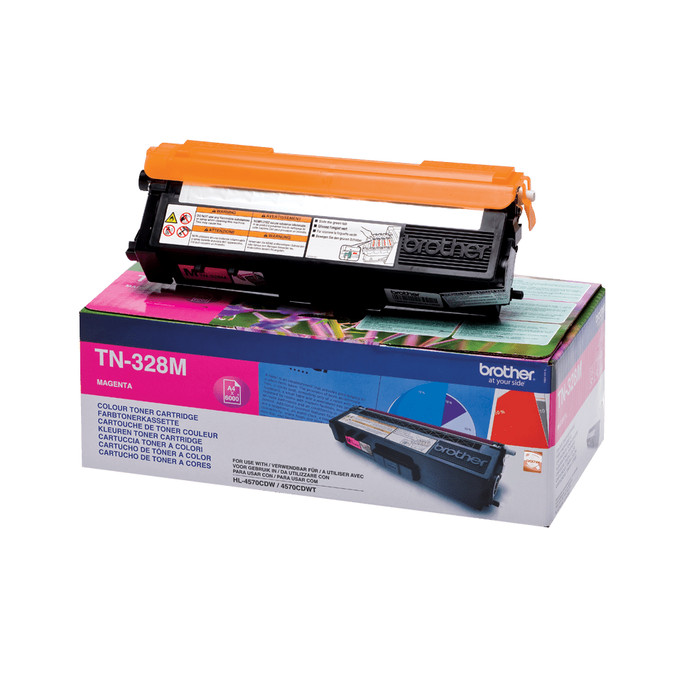 Brother Toner TN-328M / TN328M Magenta XXL, 6.000 Seiten