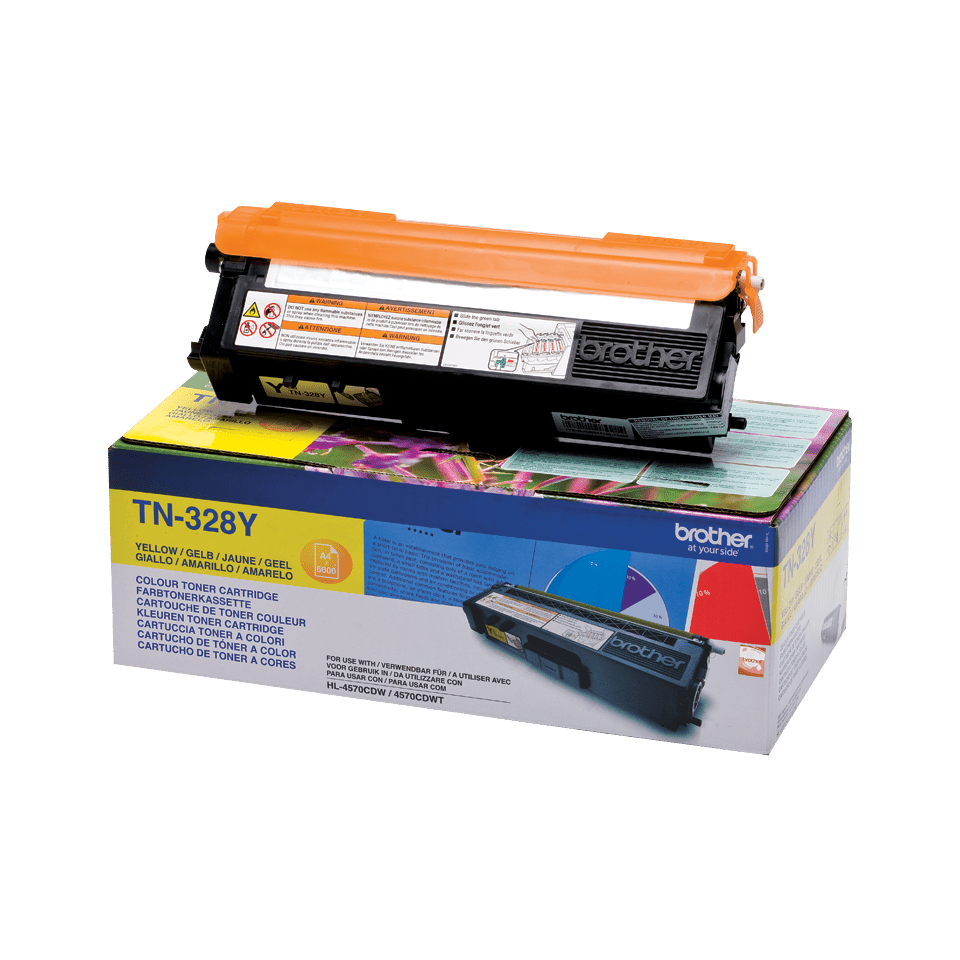 [TN328Y] Brother TN-328Y / TN328Y yellow toner XXL, 6,000 pages