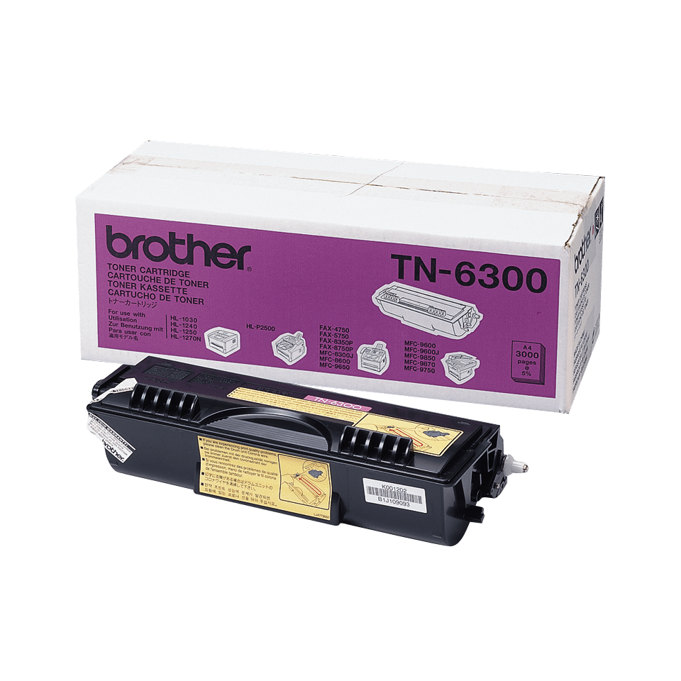 Brother TN-6300 / TN6300 black toner, 3,000 pages