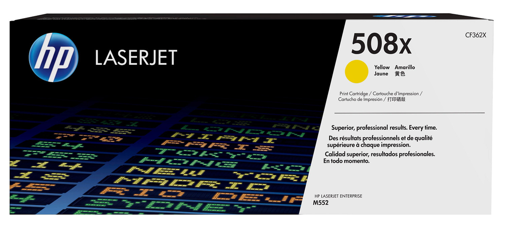 [CF362XC] Toner HP Contract 508X / CF362XC jaune XL, 9 500 pages