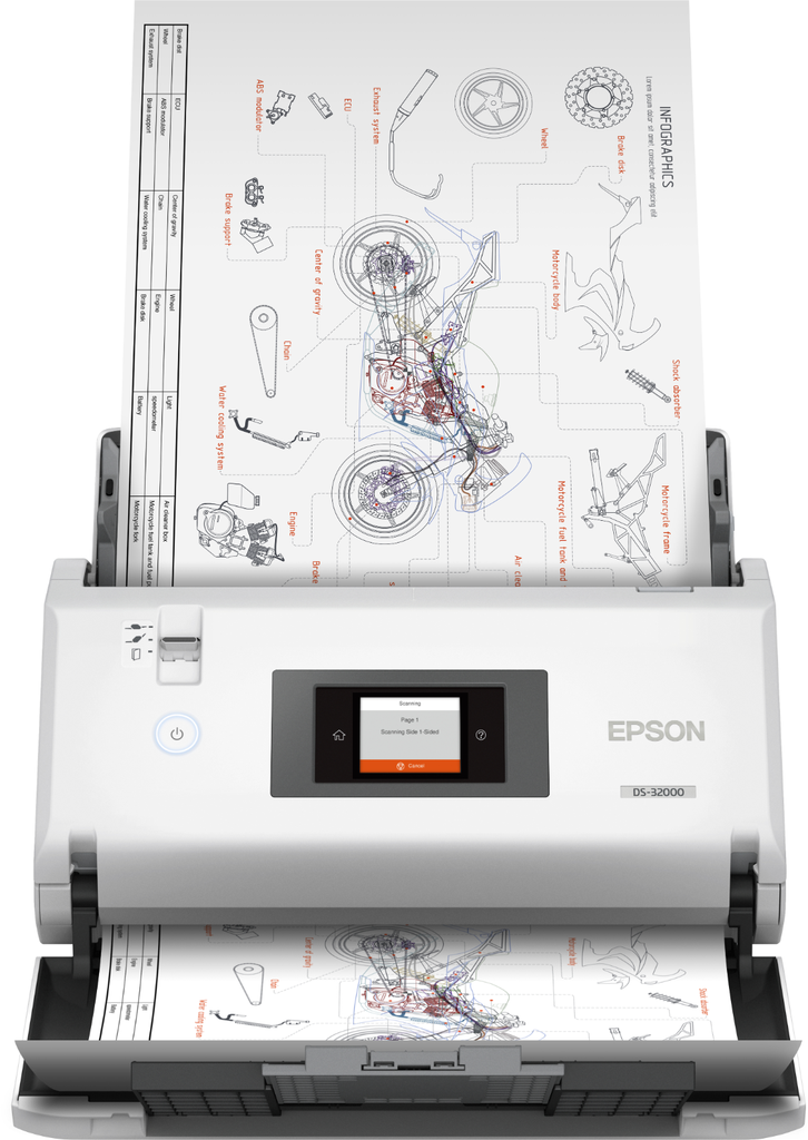 Scanner de documents Epson DS-32000, A4/A3, 90 ppm