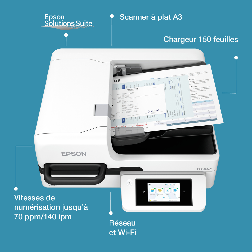 Epson DS-71000WN Dokumentenscanner, A4