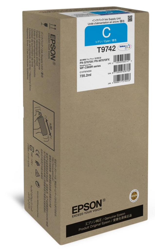Epson Tintentank Cyan C13T97420N