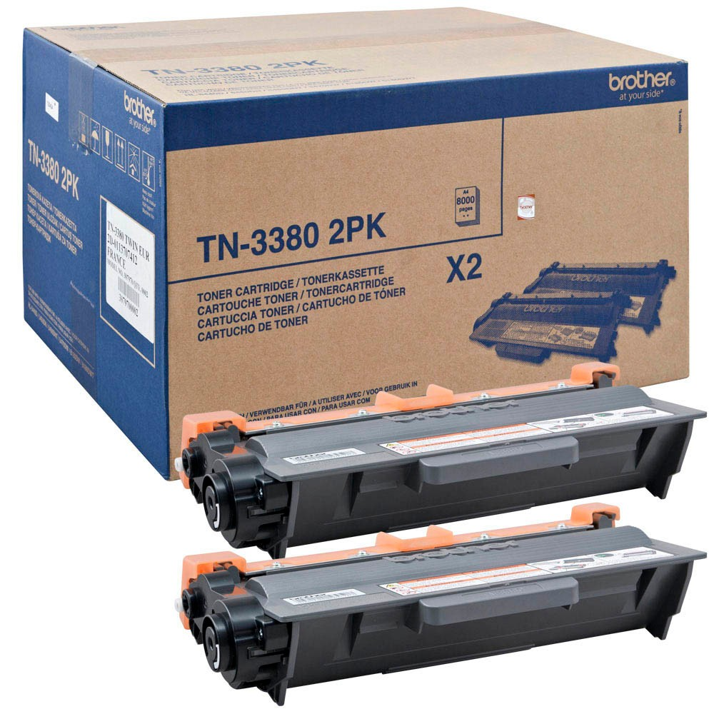 Brother TN3380TWIN black toner, 8,000 pages