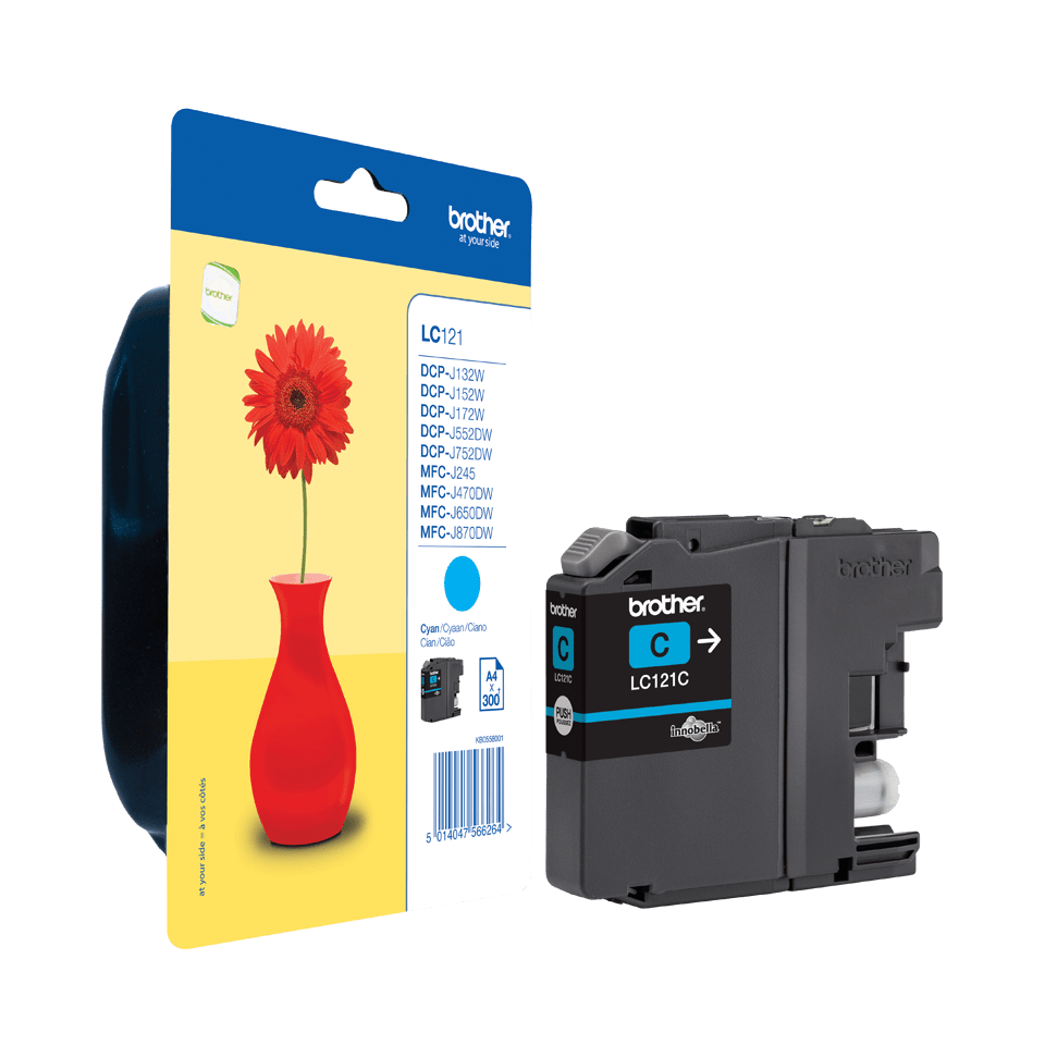 Brother LC-121C / LC121C cyan ink cartridge, 300 pages