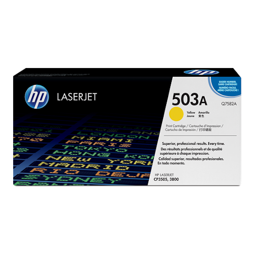 [Q7582A] Toner HP 503A jaune, 6 000 pages