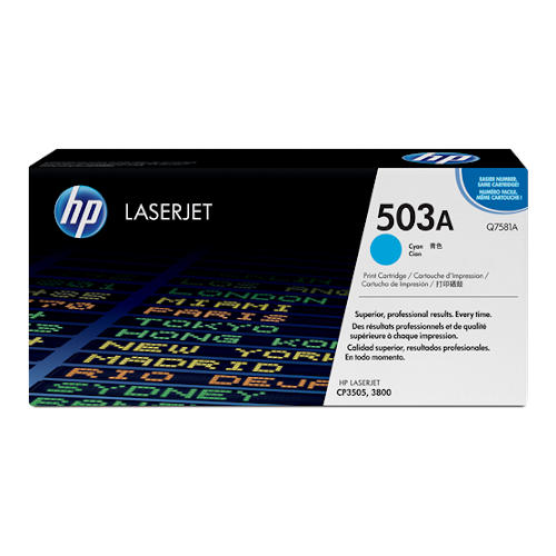 Toner HP 503A Cyan, 6.000 Seiten