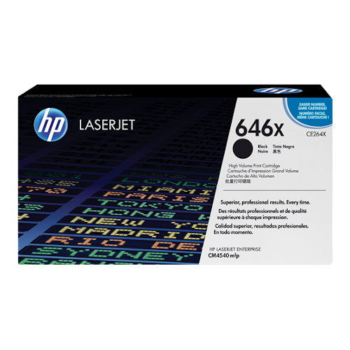 [CE264X] Toner HP 646X noir, 17 000 pages