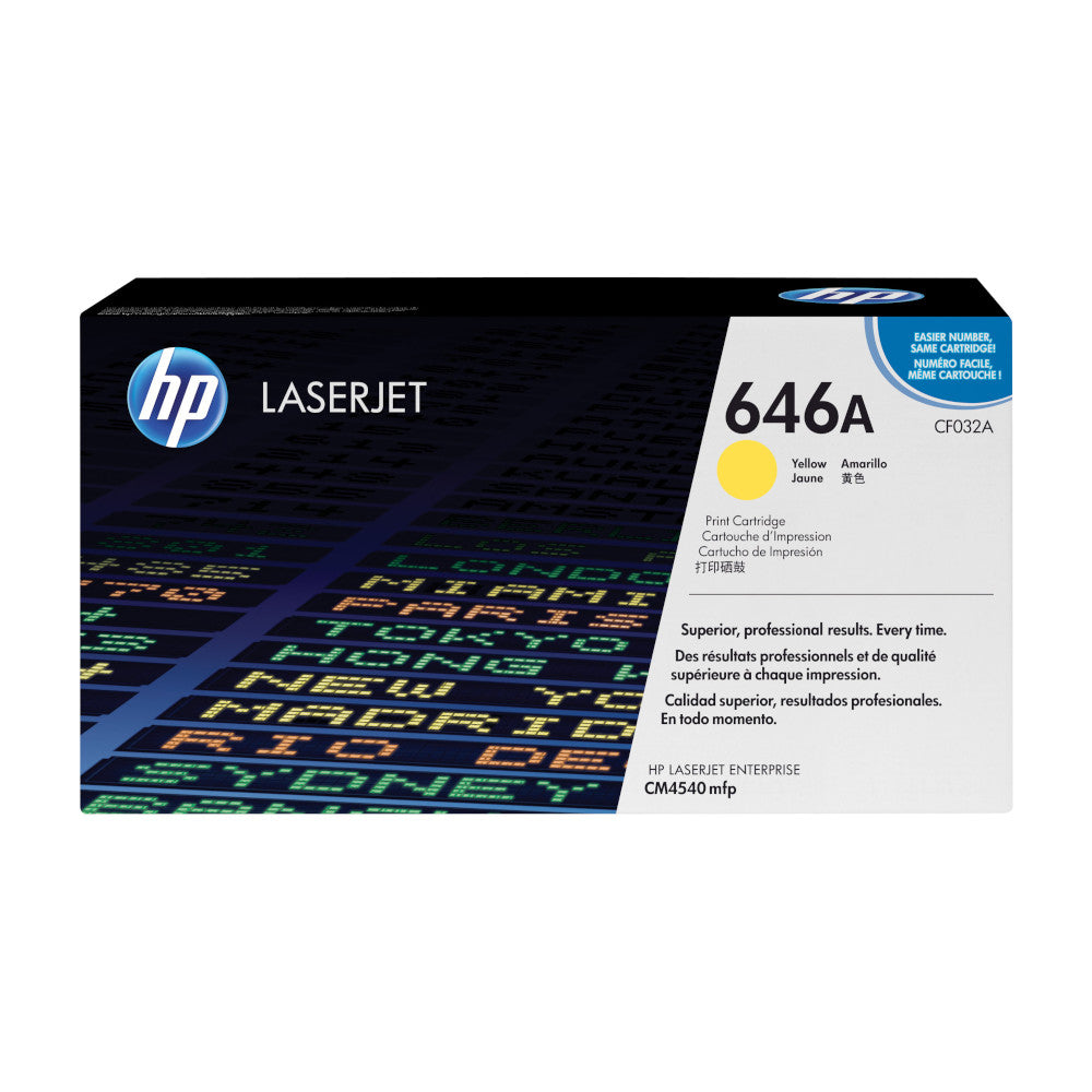 HP 646A yellow toner, 12,500 pages