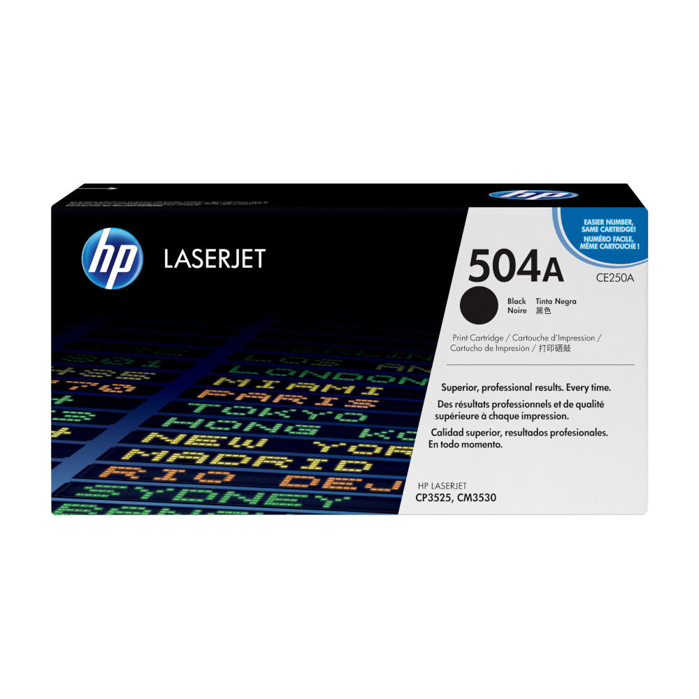 HP 504A black toner, 5,000 pages