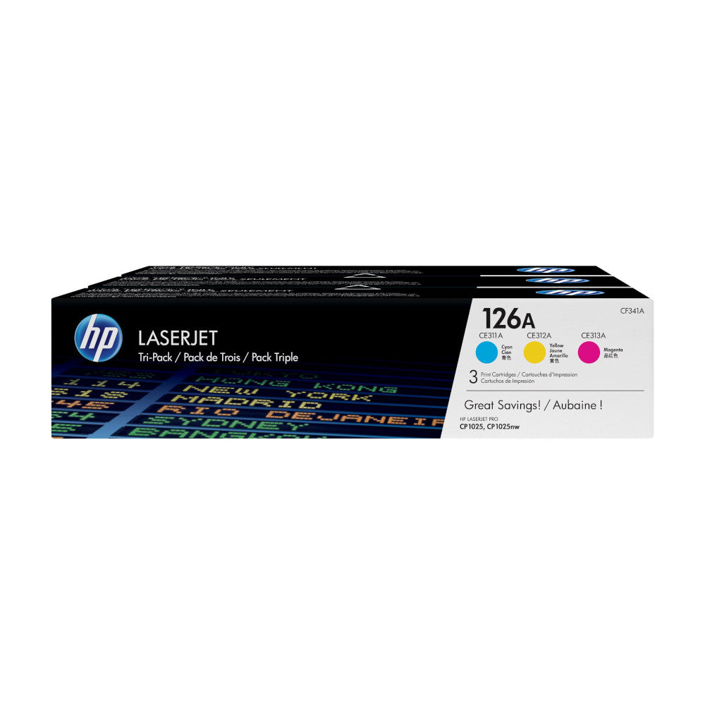 Multipack Toner HP 126A, 4 Farben, 1.000 Seiten