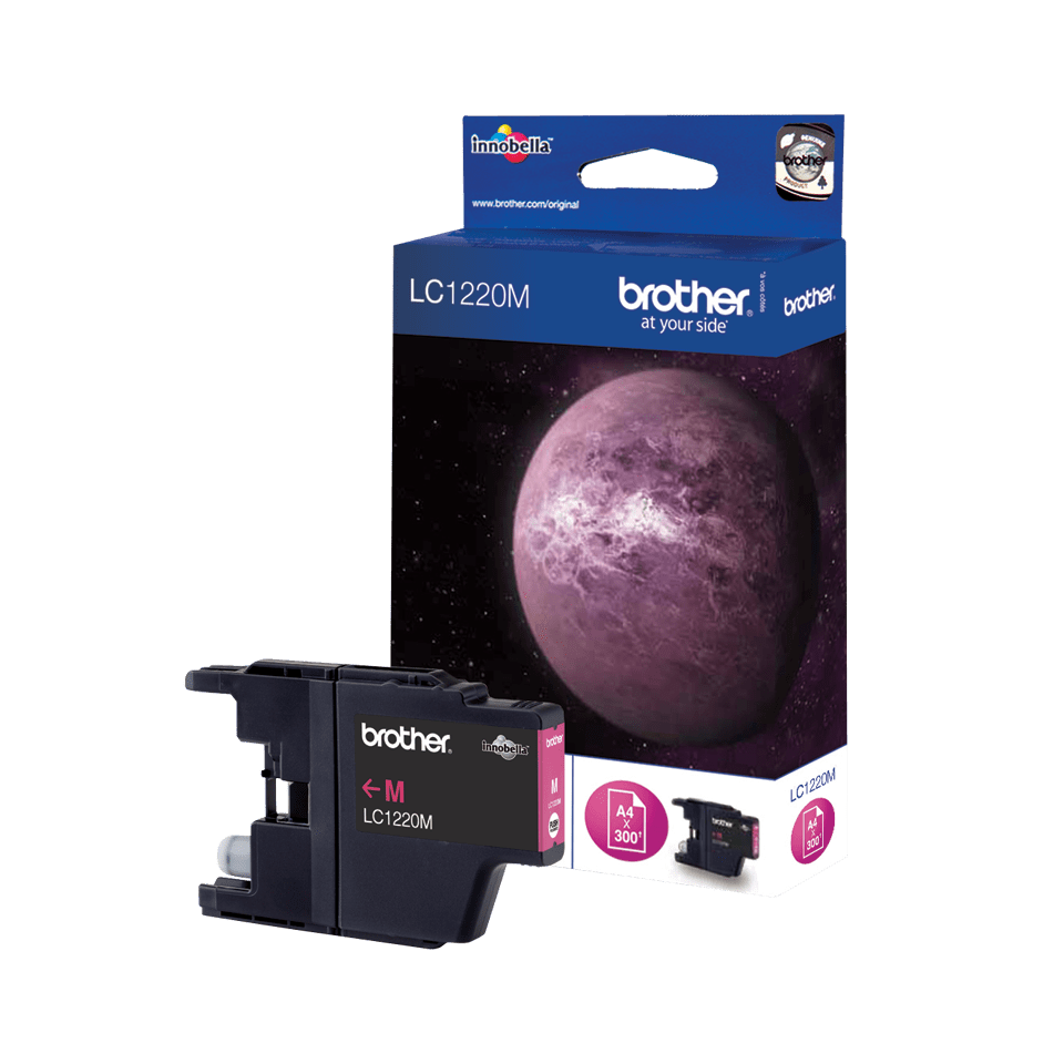 Brother Tintenpatrone LC-1220M / LC1220M Magenta, 300 Seiten