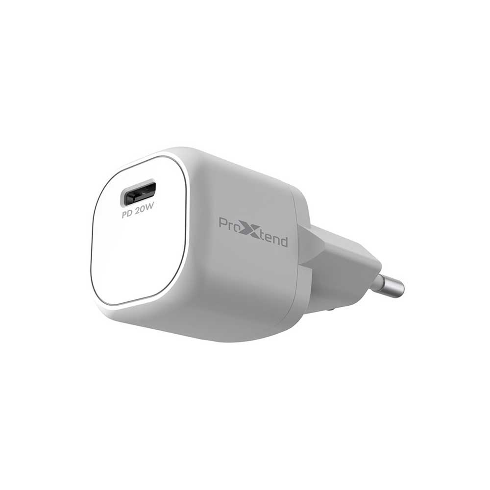[PXPD20P1EU] ProXtend PX-PD20P1EU 20 W USB-C wall charger, white, EU plug
