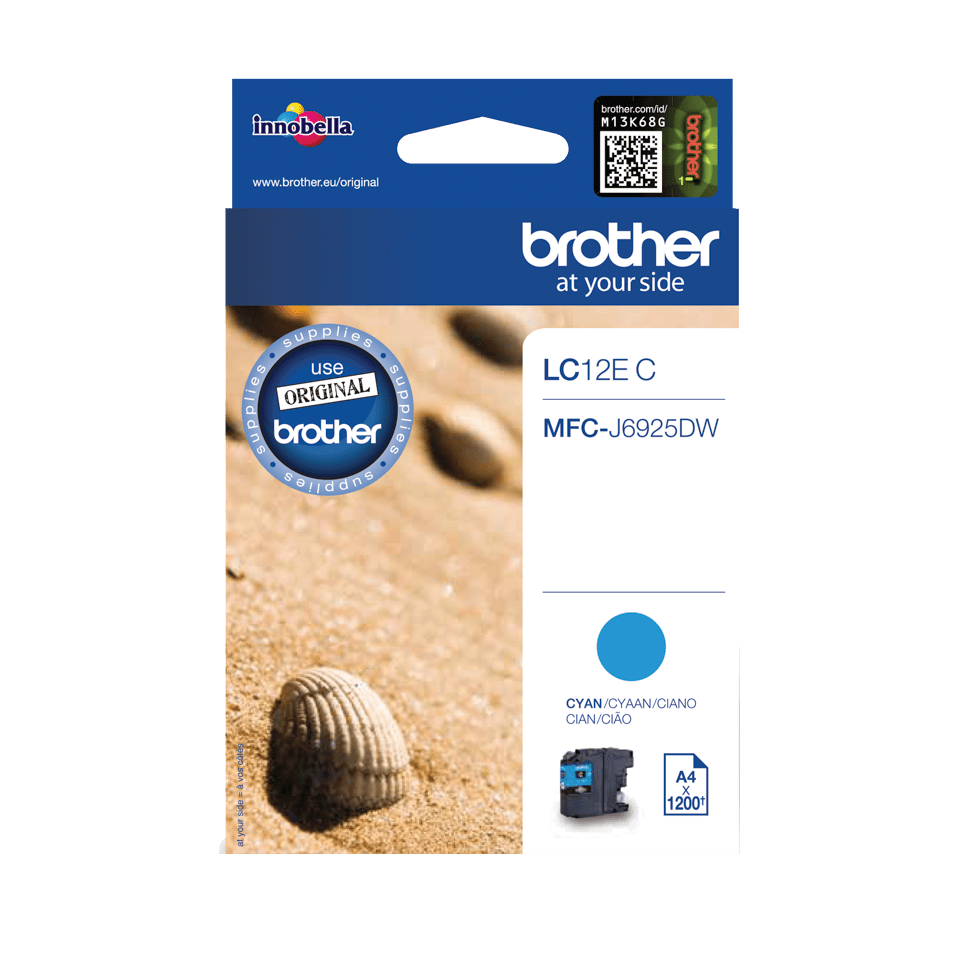 [LC12EC] Brother LC-12EC / LC12EC cyan ink cartridge, 1,200 pages