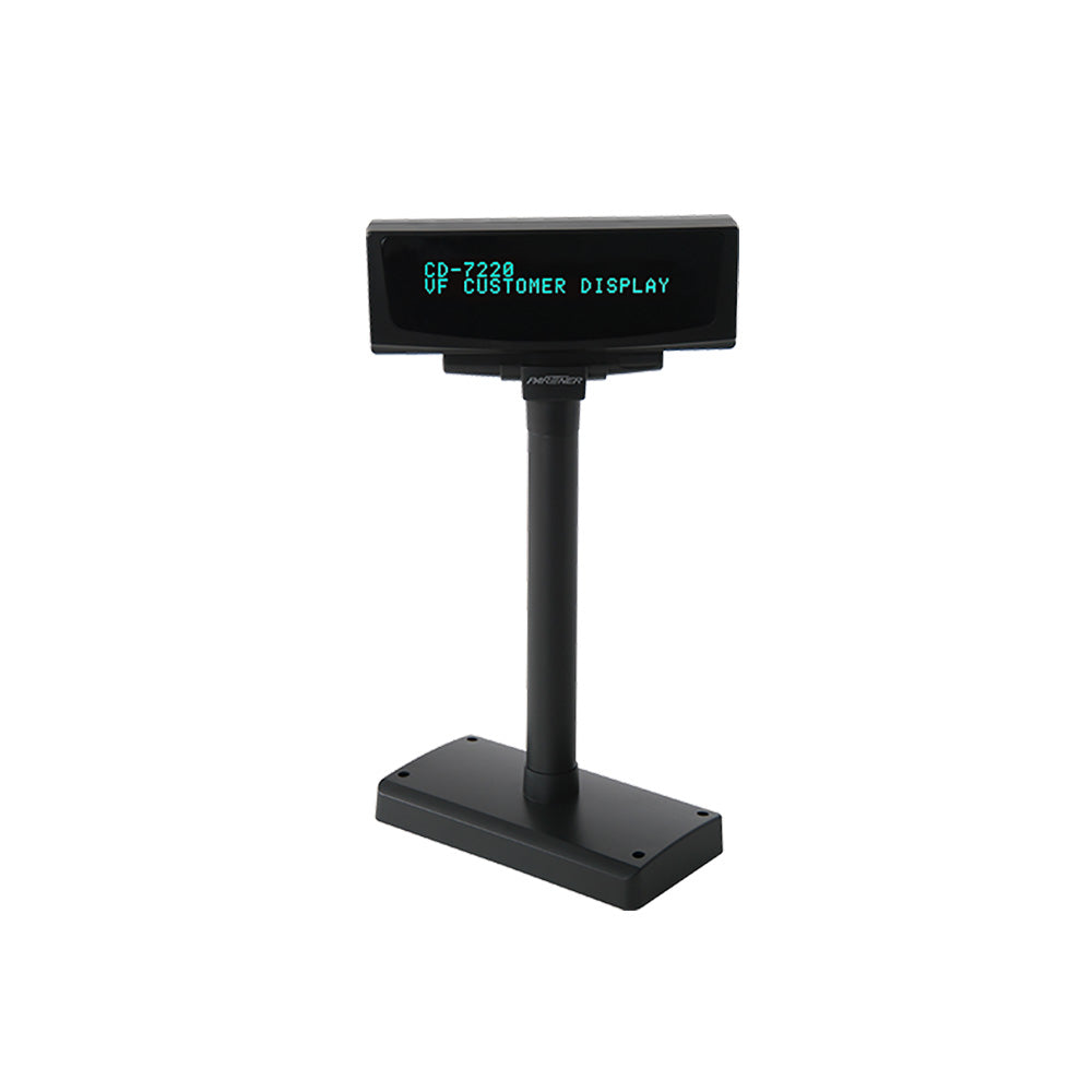 [2U80131] Partner Tech CD-7220 VFD-Kundendisplay mit Standfuß, 2 x 20 Zeichen