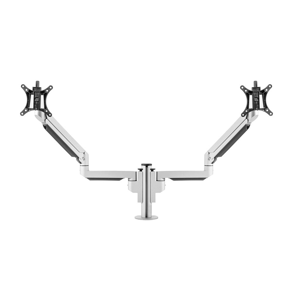 [BNEFG809416S] Bakker Elkhuizen Premium Office Dual Modular Monitorarm für zwei Bildschirme, 19 bis 32 Zoll, silber
