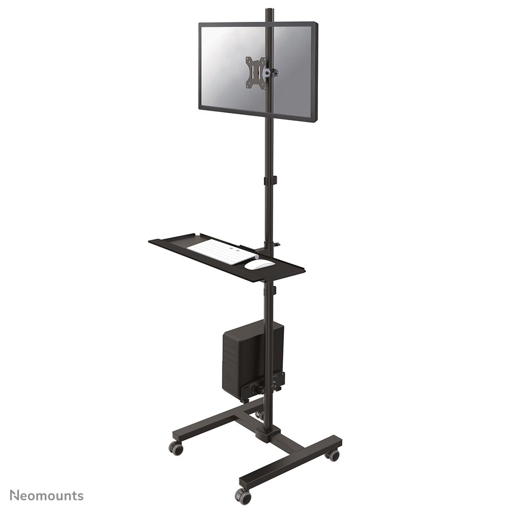 [FPMAMOBILE1700] Neomounts FPMA-MOBILE1700 mobiler Arbeitsplatz, 10 bis 32 Zoll, schwarz
