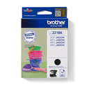 Brother Tintenpatrone LC-221BK / LC221BK Schwarz, 260 Seiten