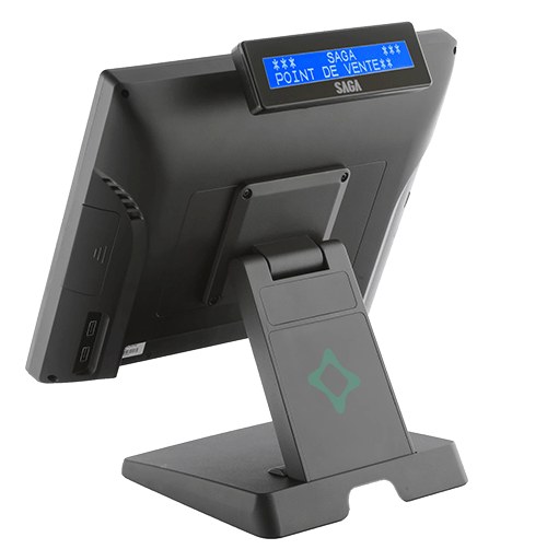 SAGA SGD200II integrated 2 line LCD customer display, 2 x 20 characters, USB, for OVA II terminals