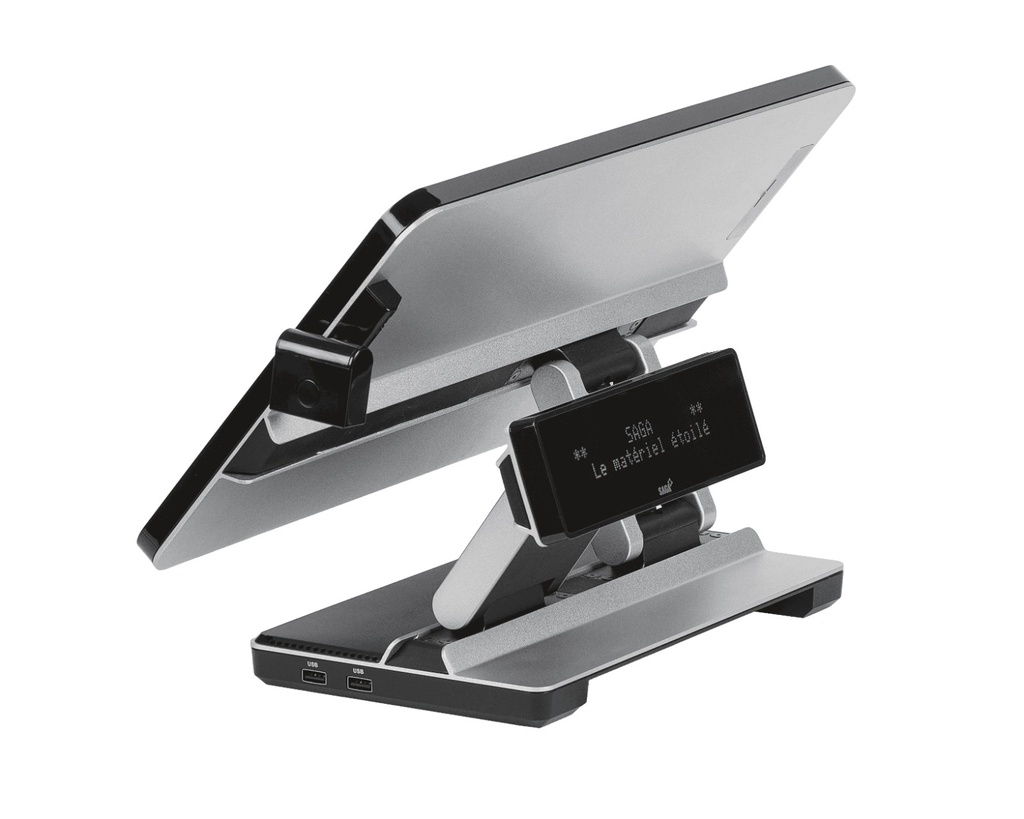 [JOA200] Afficheur client VFD 2 lignes SAGA JOA200, 2 x 20 caractères, USB interne, pour TPV JOA