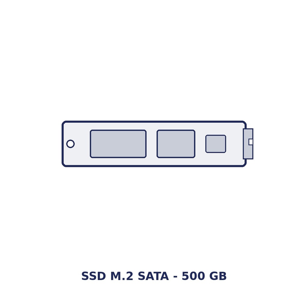 SAGA M2SSD500 500 GB M.2 SATA SSD, factory option