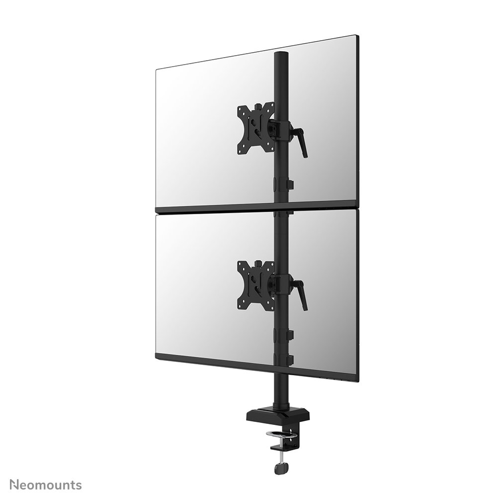 [DS60600BL2V] Neomounts DS60-600BL2V monitor arm, 10 to 32 inch, up to 9 kg, 2 screens, VESA 75x75 to 100x100