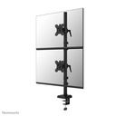 Neomounts DS60-600BL2V Monitorarm, 10 bis 32 Zoll, bis 9 kg, 2 Bildschirme, VESA 75x75 bis 100x100