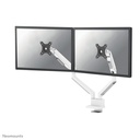 Neomounts DS70-250WH2 monitor arm, 17 to 32 inch, up to 9 kg, 2 screens, VESA 75x75 to 100x100