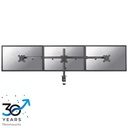 Neomounts FPMA-D550D3BLACK Monitorarm, 10 bis 27 Zoll, bis 6 kg, 3 Bildschirme, VESA 75x75 bis 100x100