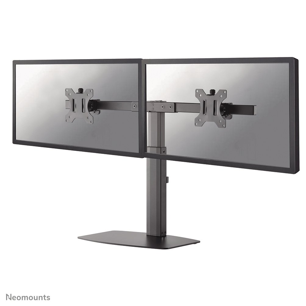 Neomounts FPMA-D865DBLACK monitor stand, 10 to 27 inch, up to 6 kg, 2 screens, VESA 75x75 to 100x100