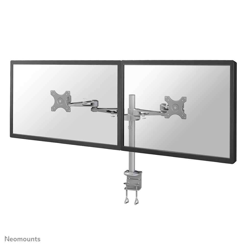Neomounts FPMA-D935D Monitorarm, 14 bis 27 Zoll, bis 6 kg, 2 Bildschirme, VESA 75x75 bis 100x100