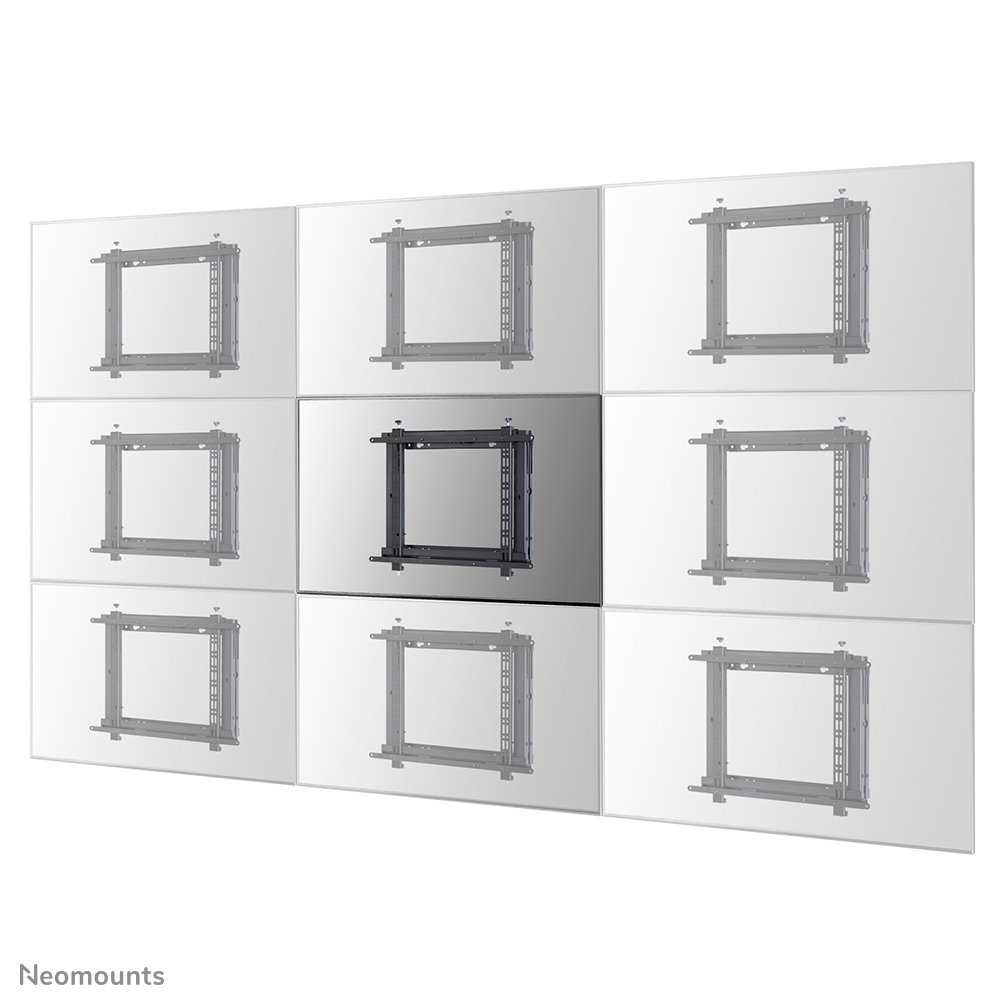 Support mural pour videowall Neomounts WL95-800BL1, 42 à 70 pouces, jusqu'à 35 kg, VESA 200x200 à 600x400