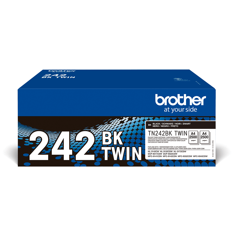 [TN242BKTWIN] Brother Toner-Doppelpack TN-242BKTWIN / TN242BKTWIN Schwarz, 2 x 2.500 Seiten