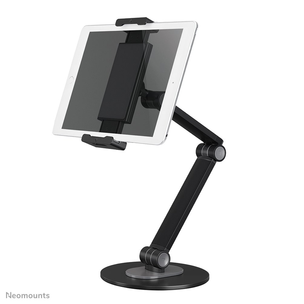 Support pour tablette Neomounts DS15-550BL1, 4.7 à 12.9 pouces, jusqu'à 1 kg, inclinaison, rotation, tourner